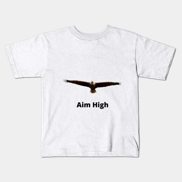 Aim High Kids T-Shirt by Gnanadev